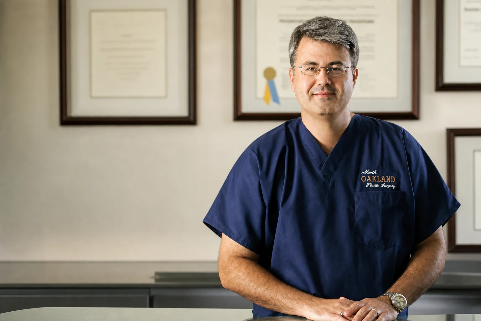 Dr. Richard Hainer in his Rochester office